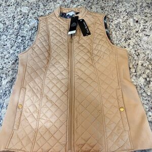 Kim Rogers Beige Quilted Vest